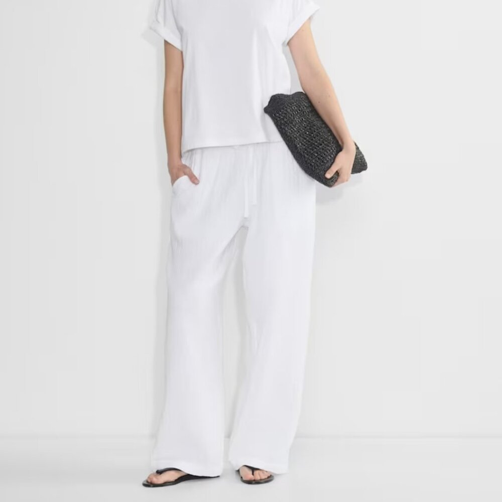 NWT Aritzia LITTLE MOON AirPlush Cotton Sail Pant WHITE XS
